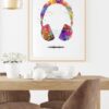 Dignovel Studios Unframed Headset Music Love Musician Studio Earphone DJ Game Room Watercolor Art Print Wall Art Poster Home Decor Hanging DN601 - Image 8