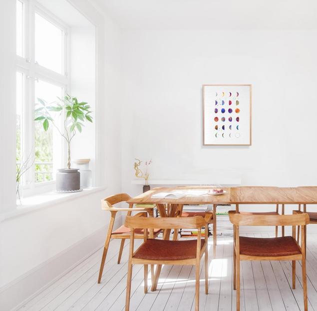 Dignovel Studios Unframed Moon Phases Lunar Chart Astrology Space Exploration Astronaut Watercolor Art Print Wall Art Poster Home Decor Hanging DN603 - Image 4