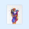 Dignovel Studios Unframed Pregnant Mom and Toddler Son Family Motherhood Watercolor Art Print Wall Art Poster Home Decor Hanging DN604 - Image 2