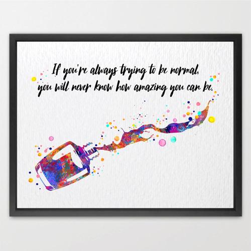 Dignovel Studios Unframed Nail Polish Bottle Splash Beauty Salon Parlor How Amazing You Can Be Inspirational Watercolor Art Print Wall Art Poster Home Decor Hanging DN618