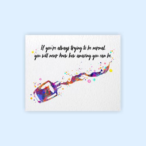 Dignovel Studios Unframed Nail Polish Bottle Splash Beauty Salon Parlor How Amazing You Can Be Inspirational Watercolor Art Print Wall Art Poster Home Decor Hanging DN618 - Image 2