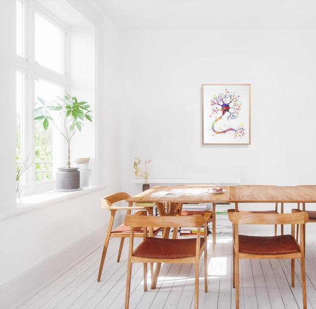 Dignovel Studios Unframed Motor Neuron Watercolor Print Science Art Neurology Medical Art Brain Neuroscience Art Neurologist Clinic Watercolor Art Print Wall Art Poster Home Decor Hanging DN634 - Image 4