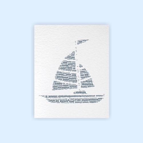 Dignovel Studios Unframed Boat Lake House Coastal Ocean Watercolor Art Print Wall Art Poster Home Decor Hanging DN640 - Image 2