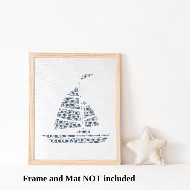 Dignovel Studios Unframed Boat Lake House Coastal Ocean Watercolor Art Print Wall Art Poster Home Decor Hanging DN640 - Image 3