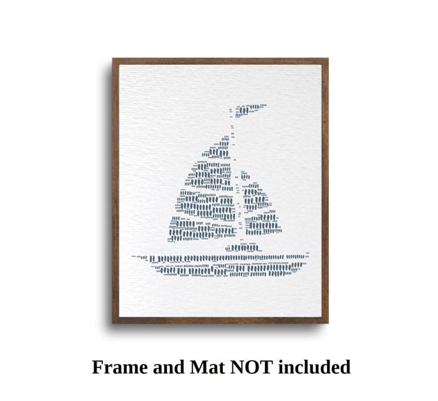 Dignovel Studios Unframed Boat Lake House Coastal Ocean Watercolor Art Print Wall Art Poster Home Decor Hanging DN640 - Image 5