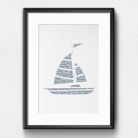 Dignovel Studios Unframed Boat Lake House Coastal Ocean Watercolor Art Print Wall Art Poster Home Decor Hanging DN640 - Image 6