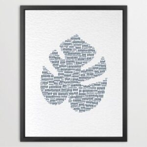 Dignovel Studios Unframed Tropical Leaf Nature Plant Watercolor Art Print Wall Art Poster Home Decor Hanging DN645