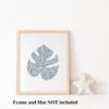 Dignovel Studios Unframed Tropical Leaf Nature Plant Watercolor Art Print Wall Art Poster Home Decor Hanging DN645 - Image 3