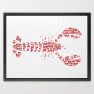 Dignovel Studios Unframed Lobster Coastal Sea Life Nautical Ocean Watercolor Art Print Wall Art Poster Home Decor Hanging DN646