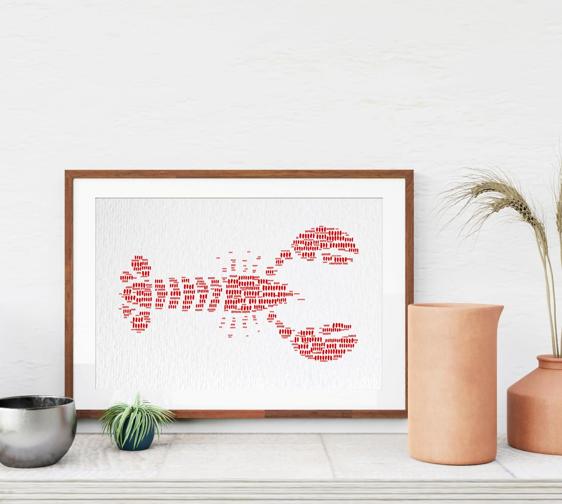 Dignovel Studios Unframed Lobster Coastal Sea Life Nautical Ocean Watercolor Art Print Wall Art Poster Home Decor Hanging DN646 - Image 8