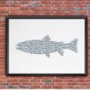 Dignovel Studios Unframed Rainbow Trout Lake Fish Fishman Watercolor Art Print Wall Art Poster Home Decor Hanging DN649 - Image 7