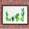 Dignovel Studios Unframed Succulent Plants Cactus Family Desert Strong Endurance Refreshing Green Garden Watercolor Art Print Wall Art Poster Home Decor Hanging DN655 - Image 7
