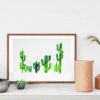 Dignovel Studios Unframed Succulent Plants Cactus Family Desert Strong Endurance Refreshing Green Garden Watercolor Art Print Wall Art Poster Home Decor Hanging DN655 - Image 8