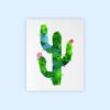 Dignovel Studios Unframed Succulent Plants Cactus Blossom Flower Desert Strong Endurance Refreshing Green Garden Watercolor Art Print Wall Art Poster Home Decor Hanging DN656 - Image 2