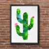 Dignovel Studios Unframed Succulent Plants Cactus Blossom Flower Desert Strong Endurance Refreshing Green Garden Watercolor Art Print Wall Art Poster Home Decor Hanging DN656 - Image 7