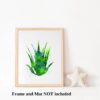 Dignovel Studios Unframed Succulent Plants Aloe Tropical Refreshing Green Garden Watercolor Art Print Wall Art Poster Home Decor Hanging DN658 - Image 3