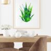 Dignovel Studios Unframed Succulent Plants Aloe Tropical Refreshing Green Garden Watercolor Art Print Wall Art Poster Home Decor Hanging DN658 - Image 8