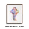 Dignovel Studios Unframed Celtic Cross Christian cross Watercolor Symbol Inspirational Christian Bible Motivational Peace Love Watercolor Art Print Wall Art Poster Home Decor Hanging DN664 - Image 5