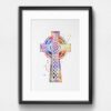 Dignovel Studios Unframed Celtic Cross Christian cross Watercolor Symbol Inspirational Christian Bible Motivational Peace Love Watercolor Art Print Wall Art Poster Home Decor Hanging DN664 - Image 6