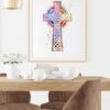 Dignovel Studios Unframed Celtic Cross Christian cross Watercolor Symbol Inspirational Christian Bible Motivational Peace Love Watercolor Art Print Wall Art Poster Home Decor Hanging DN664 - Image 8