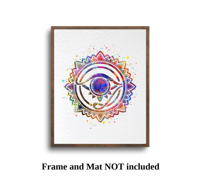 Dignovel Studios Unframed Nazar Eye Amulet Symbol Protection Power Peace Love Watercolor Art Print Wall Art Poster Home Decor Hanging DN668 - Image 5
