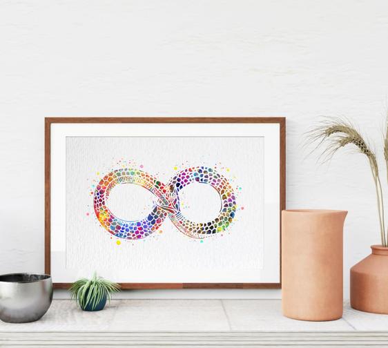 Dignovel Studios Unframed Ouroboros Serpent Infinity Symbol Ancient Culture Peace Love Watercolor Art Print Wall Art Poster Home Decor Hanging DN670 - Image 8