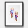 Dignovel Studios Unframed Foot Bone Watercolor Human Anatomy Skeletal Medical Art Orthopedic Surgery Art Nurse Art Skeleton Print Clinic Watercolor Art Print Wall Art Poster Home Decor Hanging DN679 - Image 6
