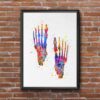 Dignovel Studios Unframed Foot Bone Watercolor Human Anatomy Skeletal Medical Art Orthopedic Surgery Art Nurse Art Skeleton Print Clinic Watercolor Art Print Wall Art Poster Home Decor Hanging DN679 - Image 7