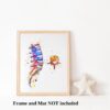 Dignovel Studios Unframed Lumbar Spinal Cord Cross Section Sacrum Coccyx Bone Watercolor Medical Neurology Neurosurgeon Neurologist Watercolor Art Print Wall Art Poster Home Decor Hanging DN681 - Image 3