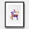 Dignovel Studios Unframed Agnus Dei Lamb Cross Flag Watercolor Symbol Inspirational Christian Bible Motivational Peace Love Watercolor Art Print Wall Art Poster Home Decor Hanging DN683 - Image 6