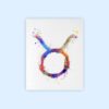 Dignovel Studios Unframed Zodiac Sign Symbol Taurus Astrological Signs Astrology Abstract Love Motivational Strength Watercolor Art Print Wall Art Poster Home Decor Hanging DN687 - Image 2