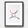 Dignovel Studios Unframed Zodiac Sign Symbol Gemini Astrological Signs Astrology Abstract Love Motivational Smart Dynamic Watercolor Art Print Wall Art Poster Home Decor Hanging DN688 - Image 6