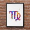 Dignovel Studios Unframed Zodiac Sign Symbol Virgo Astrological Signs Astrology Abstract Love Motivational Kind Smart Watercolor Art Print Wall Art Poster Home Decor Hanging DN690 - Image 7