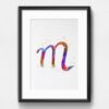 Dignovel Studios Unframed Zodiac Sign Symbol Scorpio Astrological Signs Astrology Abstract Love Motivational Passionate Independent Watercolor Art Print Wall Art Poster Home Decor Hanging DN691 - Image 6