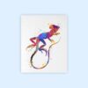 Dignovel Studios Unframed Basilisk Lizard Central South America Animals Reptile Nature Rain Forrest Watercolor Art Print Wall Art Poster Home Decor Hanging DN704 - Image 2