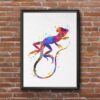 Dignovel Studios Unframed Basilisk Lizard Central South America Animals Reptile Nature Rain Forrest Watercolor Art Print Wall Art Poster Home Decor Hanging DN704 - Image 7