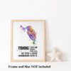 Dignovel Studios Unframed Kingfisher Bird Fish Wisdom Inspirational Quotes Fishing Not Escape From Life Watercolor Art Print Wall Art Poster Home Decor Hanging DN707 - Image 3