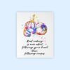 Dignovel Studios Unframed Garlic Bulb Kitchen Chef Cuisine Woman Real Cooking Following Heart Inspirational Quotes Watercolor Art Print Wall Art Poster Home Decor Hanging DN710 - Image 2