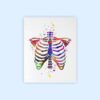 Dignovel Studios Unframed Rib Cage Bone Human Anatomy Medical Art Science Doctor Clinic Hospital Watercolor Art Print Wall Art Poster Home Decor Hanging DN716 - Image 2