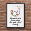 Dignovel Studios Unframed Stethoscope Inspirational Quotes Medical Art Science Doctor Clinic Hospital Watercolor Art Print Wall Art Poster Home Decor Hanging DN717 - Image 7