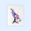 Dignovel Studios Unframed Optical Microscope Biology Tools Science Art Laboratory School Discovery Watercolor Art Print Wall Art Poster Home Decor Hanging DN718 - Image 2