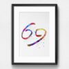 Dignovel Studios Unframed Zodiac Sign Symbol Cancer Crab Moon Astrological Signs Astrology Abstract Love Motivational Caring Kind Giving Sympathetic Watercolor Art Print Wall Art Poster Home Decor Hanging DN723 - Image 6