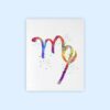 Dignovel Studios Unframed Zodiac Sign Symbol Virgo Maiden Astrological Signs Astrology Abstract Love Motivational Ambitious Relentless Perfectionist Confident Watercolor Art Print Wall Art Poster Home Decor Hanging DN724 - Image 2