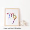 Dignovel Studios Unframed Zodiac Sign Symbol Virgo Maiden Astrological Signs Astrology Abstract Love Motivational Ambitious Relentless Perfectionist Confident Watercolor Art Print Wall Art Poster Home Decor Hanging DN724 - Image 3