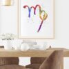 Dignovel Studios Unframed Zodiac Sign Symbol Virgo Maiden Astrological Signs Astrology Abstract Love Motivational Ambitious Relentless Perfectionist Confident Watercolor Art Print Wall Art Poster Home Decor Hanging DN724 - Image 8