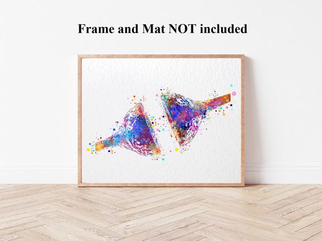 Dignovel Studios Unframed Synapse Receptor Watercolor  Science Neurology Art Nerve Cell Medical Art Brain Art Clinic Watercolor Art Print Wall Art Poster Home Decor Hanging DN729 - Image 4