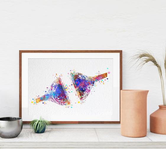 Dignovel Studios Unframed Synapse Receptor Watercolor  Science Neurology Art Nerve Cell Medical Art Brain Art Clinic Watercolor Art Print Wall Art Poster Home Decor Hanging DN729 - Image 8
