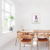Dignovel Studios Unframed Soccer Girl Inspirational Quote Watercolor Female Soccer  Girl Soccer Player Art Run with Your Heart Watercolor Art Print Wall Art Poster Home Decor Hanging DN731 - Image 4