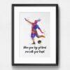 Dignovel Studios Unframed Soccer Girl Inspirational Quote Watercolor Female Soccer  Girl Soccer Player Art Run with Your Heart Watercolor Art Print Wall Art Poster Home Decor Hanging DN731 - Image 6