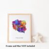 Dignovel Studios Unframed Poland Watercolor Map Motherland Country Europe Polish Watercolor Art Print Wall Art Poster Home Decor Hanging DN733 - Image 3